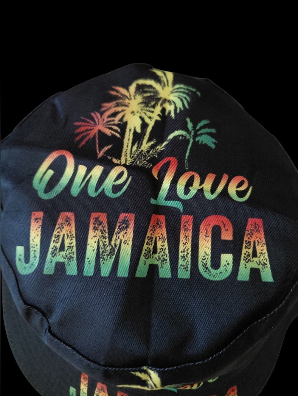 One Love Jamaica Black Bucket Hat Unisex 22"/23" - Picture 6 of 6